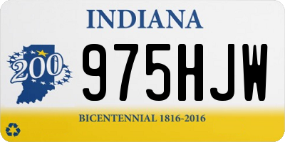 IN license plate 975HJW