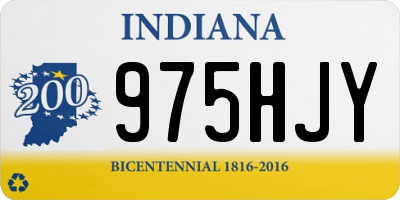 IN license plate 975HJY
