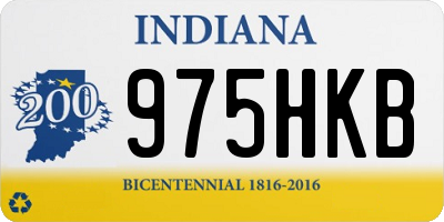 IN license plate 975HKB