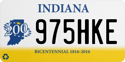 IN license plate 975HKE