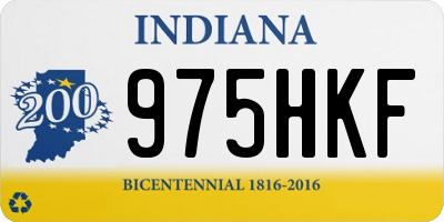 IN license plate 975HKF