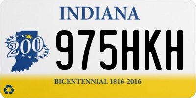 IN license plate 975HKH
