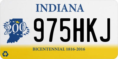 IN license plate 975HKJ