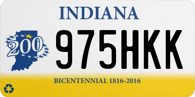 IN license plate 975HKK
