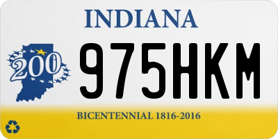 IN license plate 975HKM