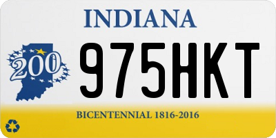 IN license plate 975HKT