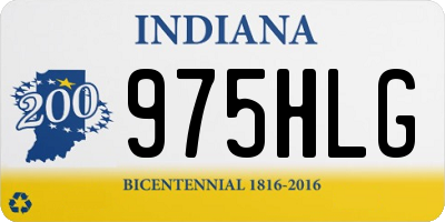 IN license plate 975HLG