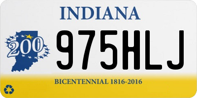 IN license plate 975HLJ