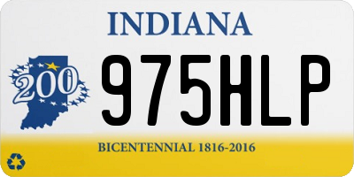 IN license plate 975HLP