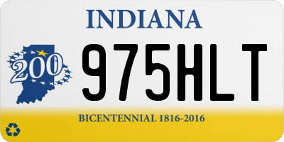 IN license plate 975HLT