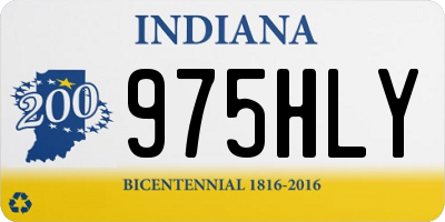 IN license plate 975HLY