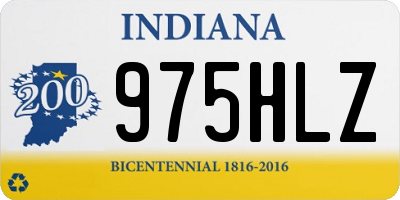 IN license plate 975HLZ