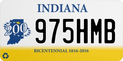 IN license plate 975HMB