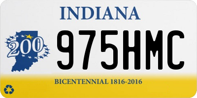 IN license plate 975HMC