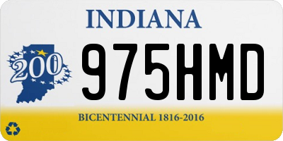 IN license plate 975HMD