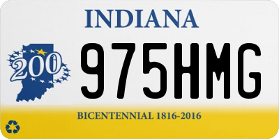 IN license plate 975HMG