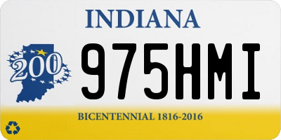 IN license plate 975HMI