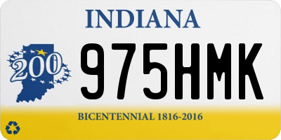 IN license plate 975HMK