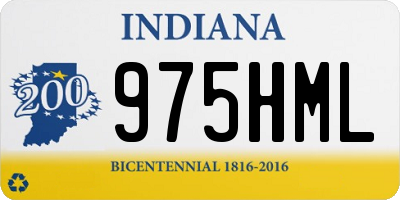 IN license plate 975HML