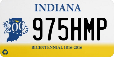 IN license plate 975HMP