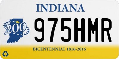 IN license plate 975HMR