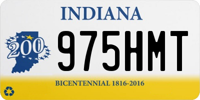 IN license plate 975HMT