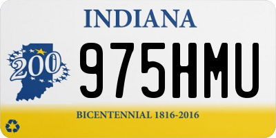 IN license plate 975HMU