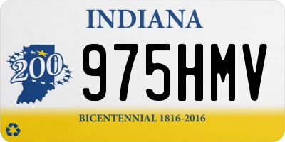 IN license plate 975HMV