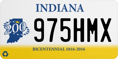 IN license plate 975HMX