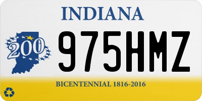 IN license plate 975HMZ