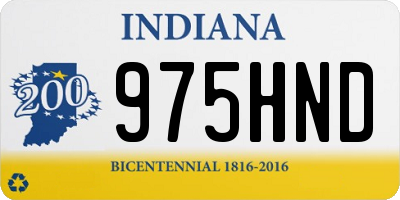 IN license plate 975HND