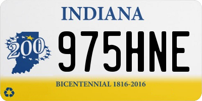IN license plate 975HNE
