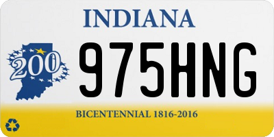 IN license plate 975HNG