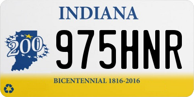 IN license plate 975HNR