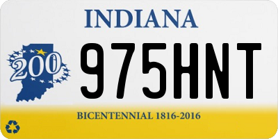 IN license plate 975HNT