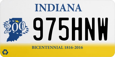 IN license plate 975HNW