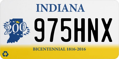 IN license plate 975HNX
