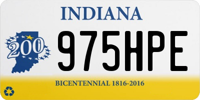IN license plate 975HPE