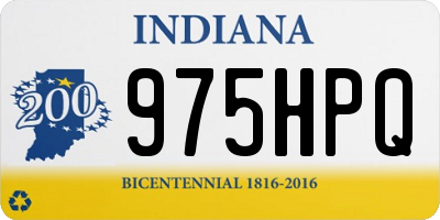 IN license plate 975HPQ