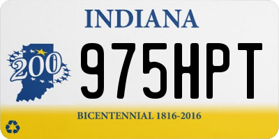 IN license plate 975HPT
