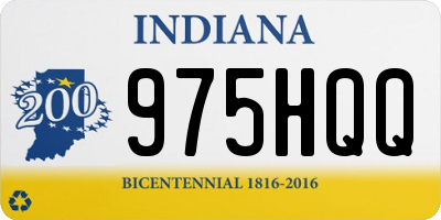 IN license plate 975HQQ