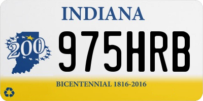 IN license plate 975HRB