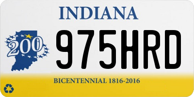 IN license plate 975HRD