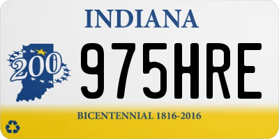 IN license plate 975HRE