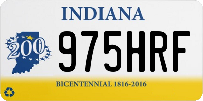 IN license plate 975HRF