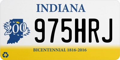 IN license plate 975HRJ