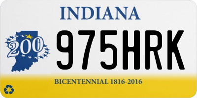 IN license plate 975HRK