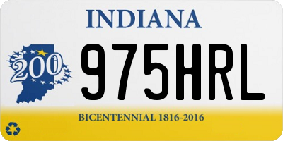 IN license plate 975HRL