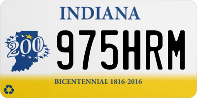 IN license plate 975HRM