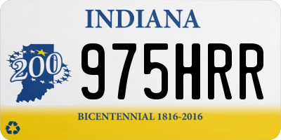 IN license plate 975HRR